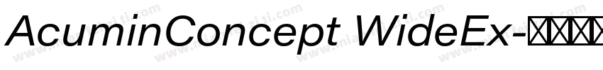 AcuminConcept WideEx字体转换